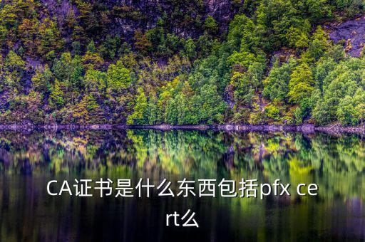 什么叫ca證書，什么事CA證書