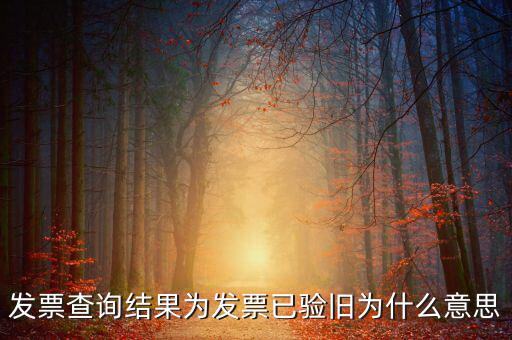 發(fā)票查詢驗舊日期是什么意思，發(fā)票查詢結(jié)果為發(fā)票已驗舊為什么意思