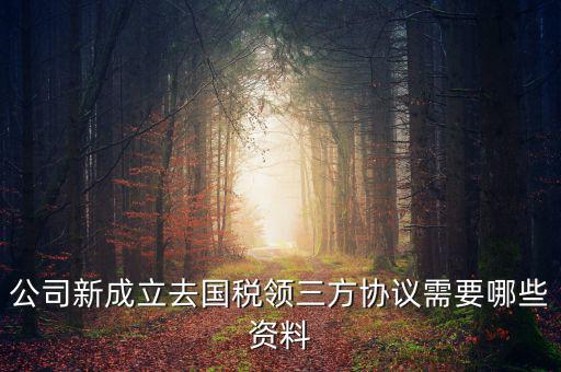 稅務(wù)簽三方協(xié)議需要帶什么，公司新成立去國稅領(lǐng)三方協(xié)議需要哪些資料