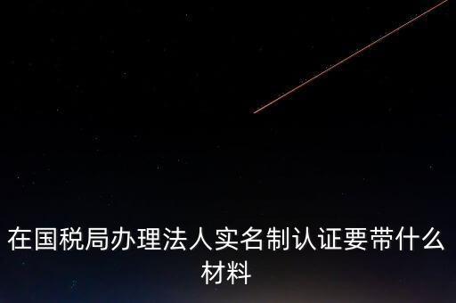 辦理實(shí)名辦稅需要什么資料，在國稅局辦理法人實(shí)名制認(rèn)證要帶什么材料