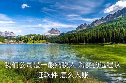 一般納稅人 網(wǎng)上認(rèn)證 認(rèn)定計(jì)入什么科目，我們公司是一般納稅人 購買的遠(yuǎn)程認(rèn)證軟件 怎么入賬