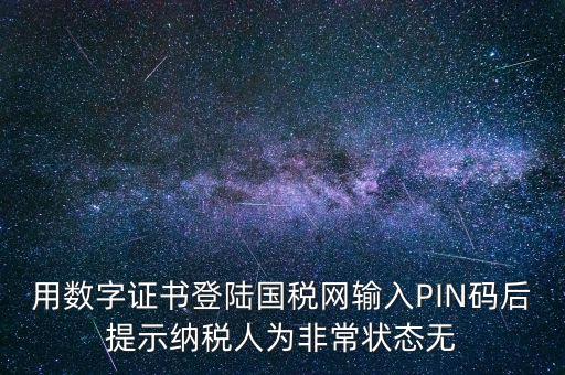 國稅pin碼是什么，機(jī)構(gòu)代碼的ca證書的PIN碼是什么我用CA證書登陸國稅時(shí)提示詳細(xì)