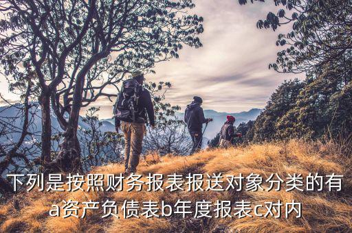 財(cái)務(wù)報(bào)表報(bào)送小類選什么，下列是按照財(cái)務(wù)報(bào)表報(bào)送對象分類的有a資產(chǎn)負(fù)債表b年度報(bào)表c對內(nèi)