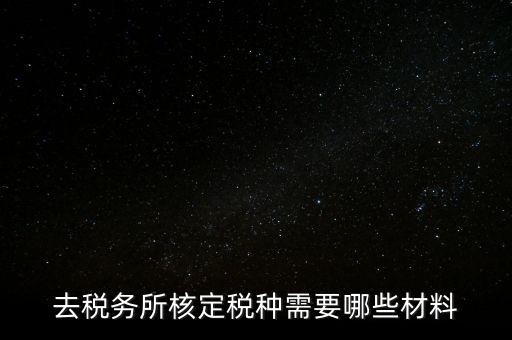 國(guó)稅稅種核定都帶什么，剛拿到營(yíng)業(yè)執(zhí)照下一步去稅務(wù)局核定稅種需要帶哪些資料