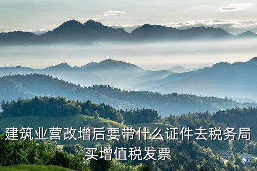 建安稅營改增后叫什么資料，營改增后去國稅開建安的外經(jīng)證需要哪些材料