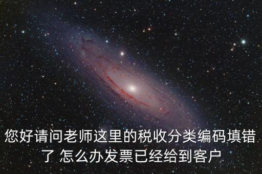稅收分類編碼錯誤的是什么，汽車導(dǎo)航儀稅收分類編碼是什么