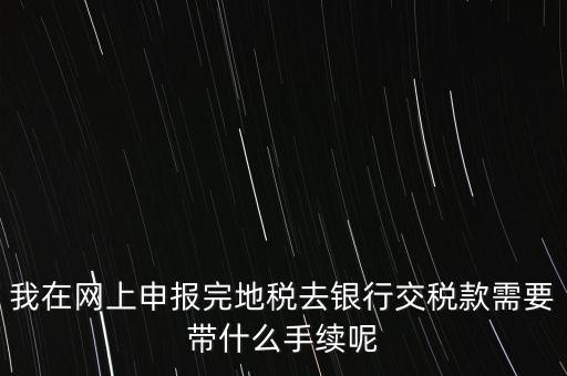 核稅后拿什么去交稅，申報(bào)交稅需要什么手續(xù)