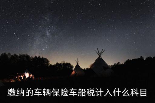 繳納車船稅后會給什么憑據(jù)，繳納的車輛保險車船稅計入什么科目
