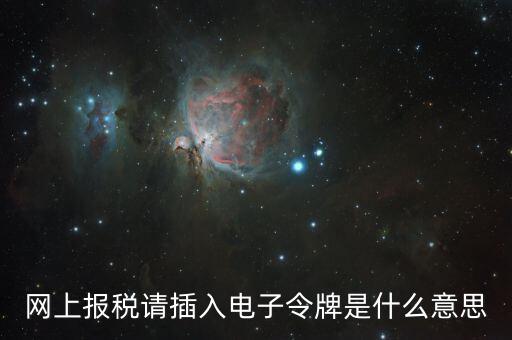 報(bào)稅數(shù)字證書口令是什么意思，網(wǎng)上報(bào)稅請(qǐng)插入電子令牌是什么意思