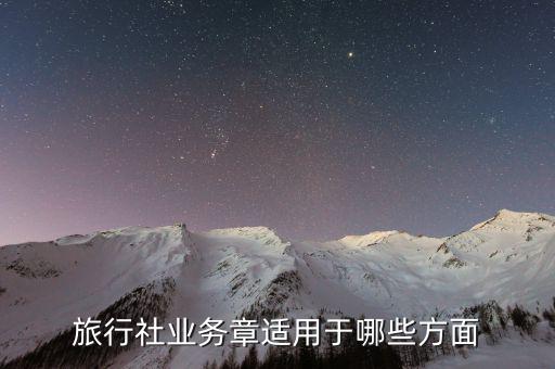 業(yè)務(wù)章辦理什么業(yè)務(wù)用，旅行社業(yè)務(wù)章適用于哪些方面