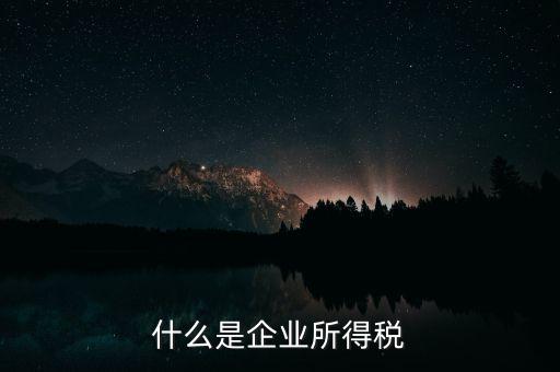 企業(yè)所得稅是什么，所得稅是什么