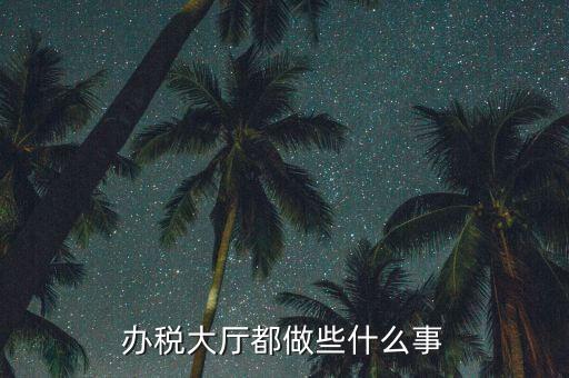 地稅大廳干什么，地稅大廳工作人員怎么工作