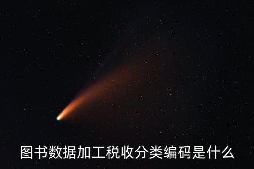 圖書數(shù)據加工稅收分類編碼是什么