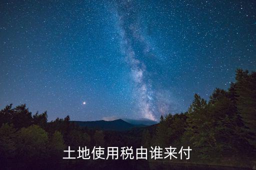 什么公司交土地使用稅，土地使用稅由誰來付