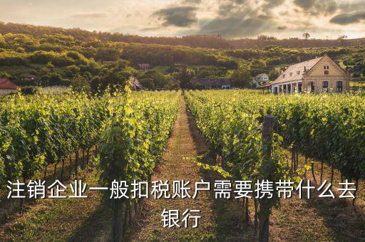 注銷(xiāo)企業(yè)一般扣稅賬戶(hù)需要攜帶什么去銀行