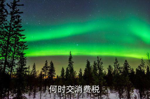 什么時候用消費稅，稅務知識收到預付款后何時繳納消費稅