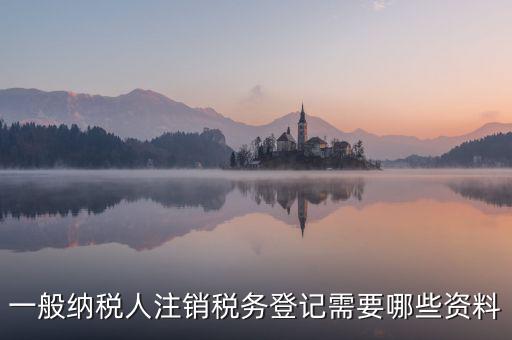 一般納稅人注銷(xiāo)稅務(wù)登記需要哪些資料