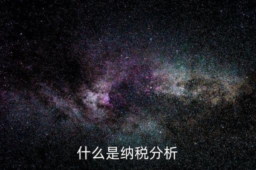 稅收數(shù)據(jù)分析是什么，稅收評估是什么