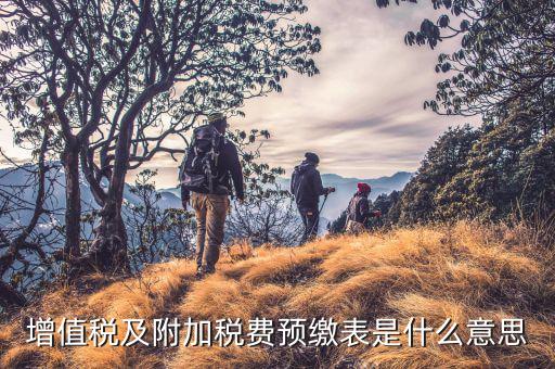 增值稅預(yù)繳表是什么意思，增值稅預(yù)征是什么意思 eq