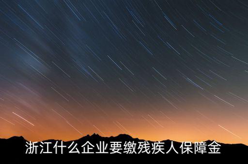 殘疾人保障金是什么行業(yè)要交，殘疾人就業(yè)保障金是每個企業(yè)都繳么