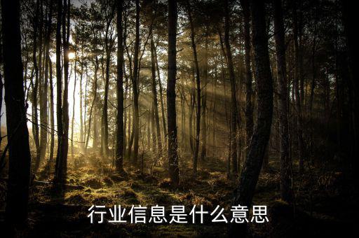 行業(yè)概況是什么意思，淘寶直通車(chē)什么是行業(yè)情況