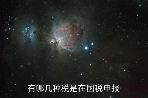 國稅如何申報稅種，國稅都有什么申報方式
