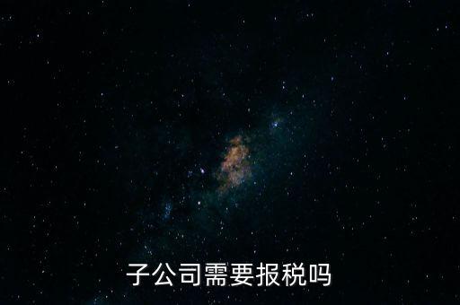 子公司如何申報納稅，控股子公司如何定稅