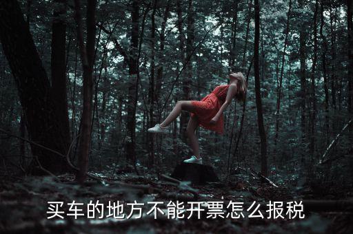 買車的地方不能開(kāi)票怎么報(bào)稅
