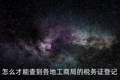 電子稅務(wù)登記如何查詢，稅務(wù)登記號查詢