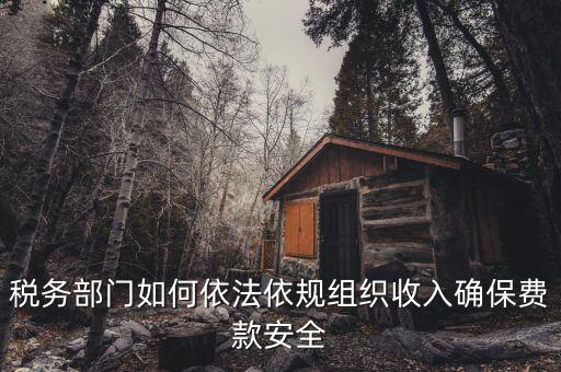 稅務(wù)部門(mén)如何依法依規(guī)組織收入確保費(fèi)款安全