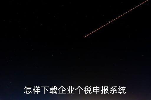 聊城個稅申報系統(tǒng)如何下載，怎樣下載企業(yè)個稅申報系統(tǒng)