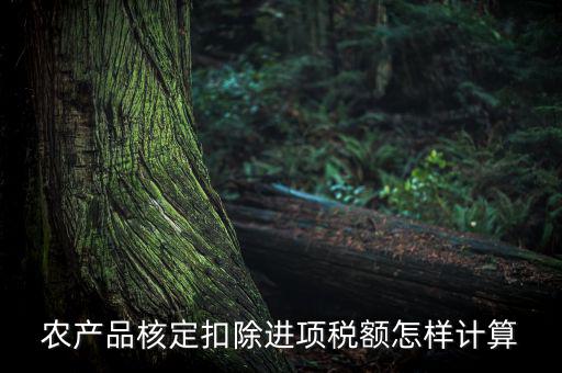 農(nóng)產(chǎn)品如何算進(jìn)項(xiàng)稅額，購買100塊農(nóng)產(chǎn)品怎么算稅