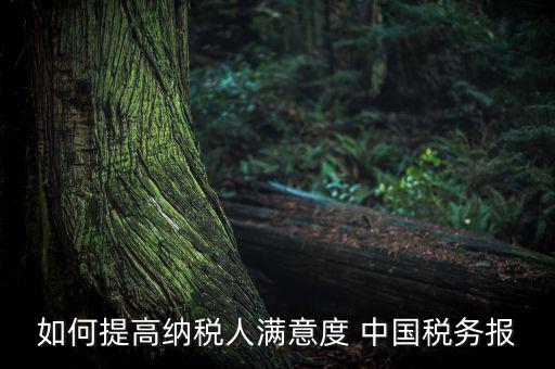 如何落實(shí)便民春風(fēng)行動(dòng)，如何提高納稅人滿意度 中國稅務(wù)報(bào)