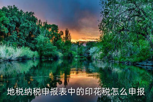如何計提地稅印花稅，印花稅如何計提