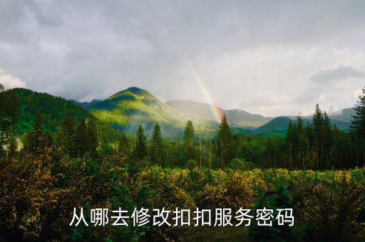 如何修改國(guó)稅服務(wù)密碼，從哪去修改扣扣服務(wù)密碼