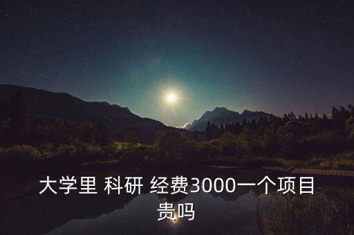 大學(xué)里 科研 經(jīng)費(fèi)3000一個項目貴嗎