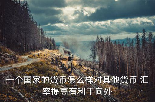 一個(gè)國家的貨幣怎么樣對(duì)其他貨幣 匯率提高有利于向外