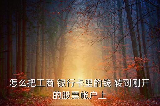 怎么把工商 銀行卡里的錢 轉到剛開的股票帳戶上