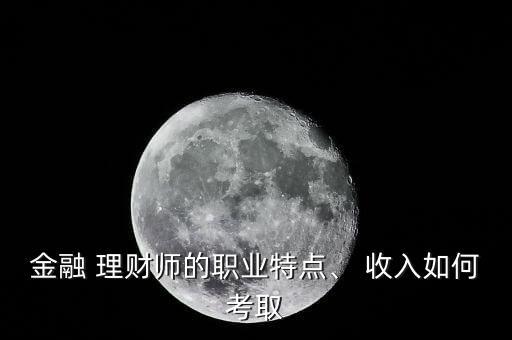金融 理財師的職業(yè)特點、 收入如何考取