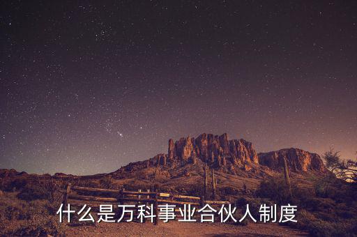 什么是萬科事業(yè)合伙人制度，萬科的事業(yè)合伙人制度與之前推行的股票期權(quán)激勵計劃存在哪些不同