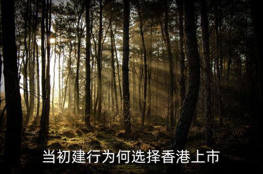 中國(guó)能建為什么在香港上一，當(dāng)初建行為何選擇香港上市
