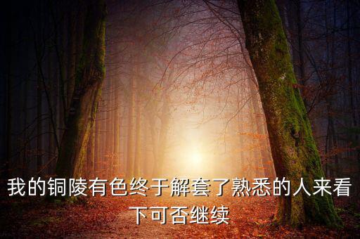 銅陵有色為什么停牌，銅陵有色停牌復(fù)牌后股價(jià)從10幾元到3元多