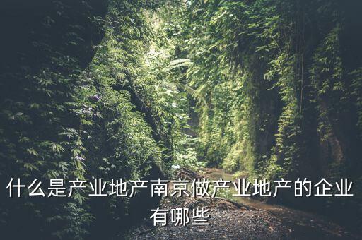 什么是產(chǎn)業(yè)地產(chǎn)，總是說產(chǎn)業(yè)地產(chǎn)的可是連什么是產(chǎn)業(yè)地產(chǎn)我還是不知道啊