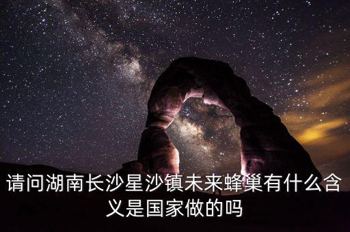 蜂巢城市什么意思，請(qǐng)問湖南長沙星沙鎮(zhèn)未來蜂巢有什么含義是國家做的嗎