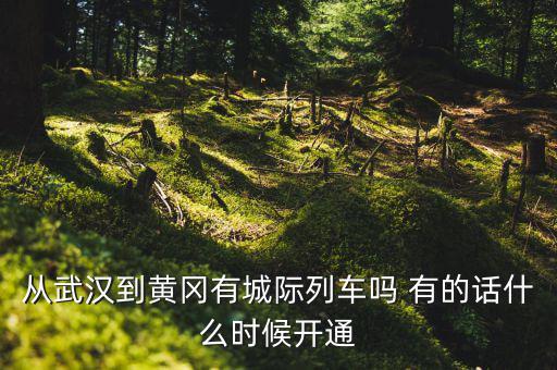 武漢至黃岡城際鐵路什么時(shí)候通車(chē)，從武漢到黃岡有城際列車(chē)嗎 有的話什么時(shí)候開(kāi)通