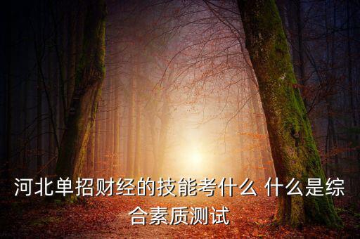 財經(jīng)素養(yǎng)考什么，春季高考財經(jīng)基礎(chǔ)理論和專業(yè)基礎(chǔ)技能考什么