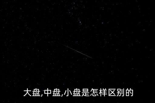  大盤(pán),中盤(pán),小盤(pán)是怎樣區(qū)別的