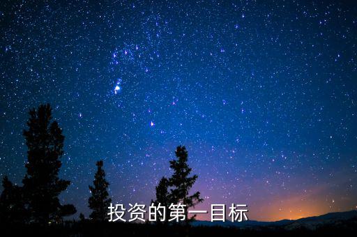 投資目標是什么，企業(yè)投資戰(zhàn)略收益性目標有哪些