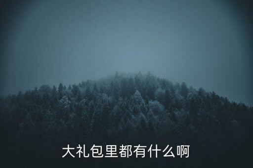 雙匯大禮包中有什么，大禮包里都有什么啊
