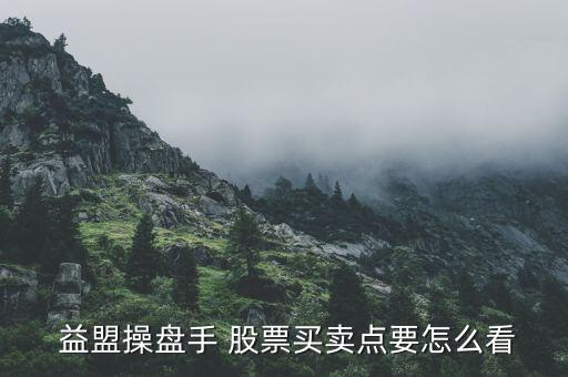  益盟操盤(pán)手 股票買賣點(diǎn)要怎么看